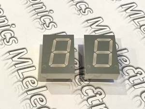 2pcs SA08-11GWA Kingbright 7-segment 20.32mm Common Anode Green LED display Nos - Picture 1 of 7