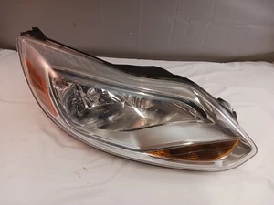 2012-2014 FORD FOCUS RIGHT PASSENGER SIDE HALOGEN HEADLIGHT OEM LAMP CHROME BEZ - Picture 1 of 20