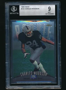 1998 Topps Finest rookie #142 Charles Woodson RC BGS 9 Mint - Picture 1 of 2