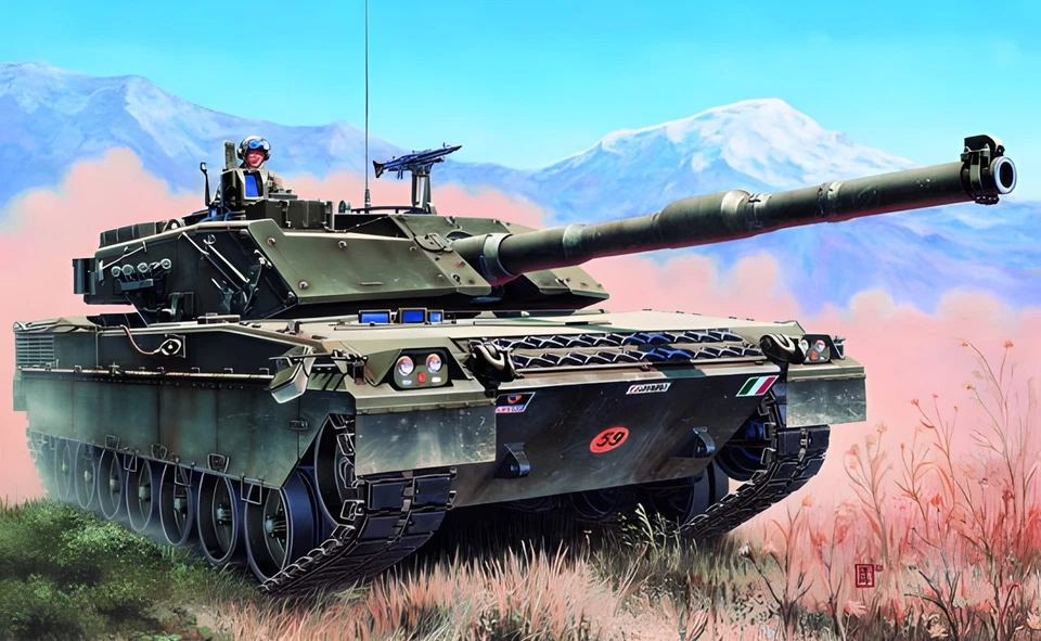 Trumpeter 00332 - 1 3 5 Italiano Carro Armato C-1 Ariete - Nuovo