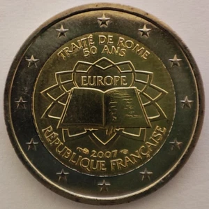 France 2 euro coin 2007 ToR - 50th anniversary of the Treaty of Rome UNC - Picture 1 of 2