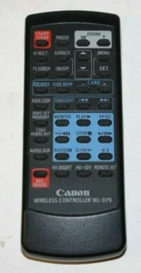 CANON CAMCORDER REMOTE CONTROL WL-D79 ZR65 ZR70 ZR65MC OPTURA 10 20 30 MC113 - Picture 1 of 2