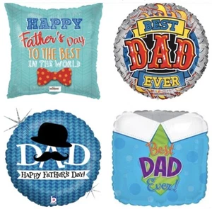 Happy Father's Day 18" Best Dad Ever Golf Baseball Foil Mylar Balloons - Picture 1 of 15