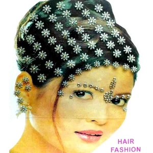Gioielli per capelli body hair sticker sposa sposa matrimonio gioielli wedding jewellry - Foto 1 di 2