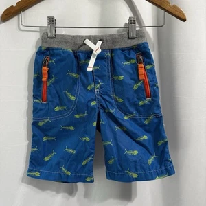 Mini Boden Boys Adventure Shorts Pull On Drawstring Fish Play Size 5Y Preppy - Picture 1 of 9
