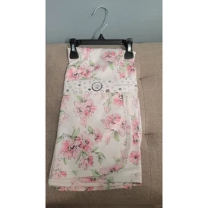 Little Me 2-lagige Empfangsdecke - rosa Blumenmuster - Bild 1 von 2