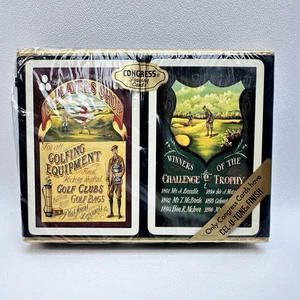 Limited Edition Golfing Congress Playing Cards - 2 Deck Pack - NEW & Unopened - Picture 1 of 3