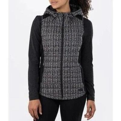 Chaleco estampado negro y gris The North Face para mujer Foto 1 de 4