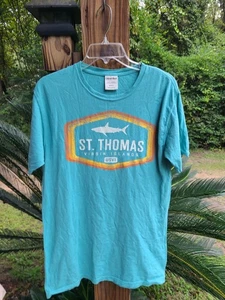 St Thomas Virgin Islands T-Shirt Grün Größe S - Bild 1 von 2