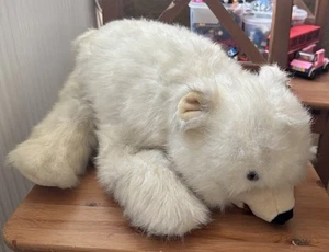 Polar Bear Golden Bear Soft Toy White - Picture 1 of 5