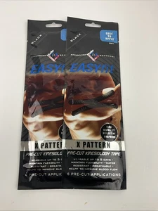 Mueller Pre-Cut Kinesiology Tape 2 Piece Bundle Knee Y Pattern X Pattern - Picture 1 of 3