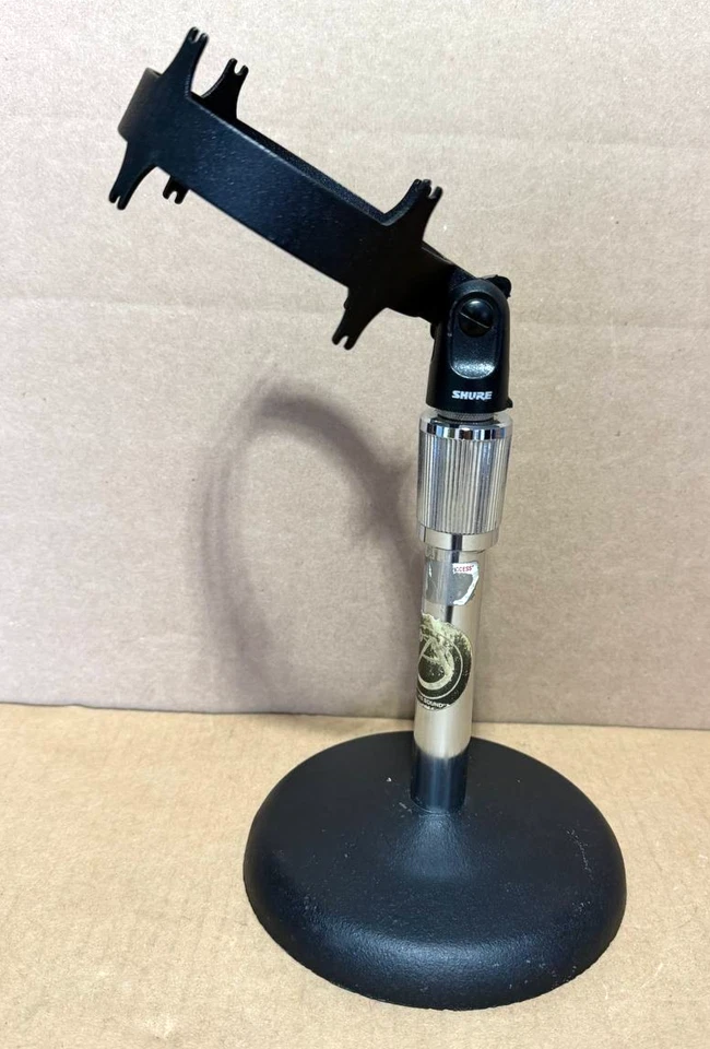 Atlas Sound Adjustable Microphone Stand with Shure Microphone Clip - Image 1 of 4