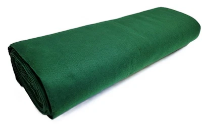 Bulk Dark Green Acrylic Felt Fabric on a Roll 74" W x 15 Yard x 2mm Thick - Image 1 of 4