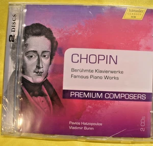 SEALED CHOPIN Famous Piano Works 2 CD Pavlos Hatzopoulos, Vladimir Bunin - Imagen 1 de 2