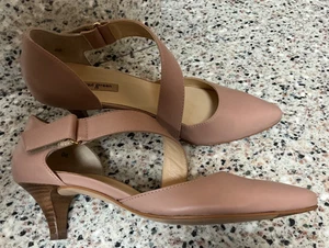 PAUL GRÜN ROSA HEELS GRÖSSE 4,5 UK/7 US NICKI ASYMMETRISCH ROUGE - Bild 1 von 10