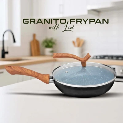 Unique Custom (royal) Chef Nonstick Frying Pan With Glass Lid - Image 1 of 4