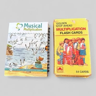 TGTB Musical Multiplication Homeschool Math Practice Booklets Flash Cards VTG - Image 1 of 4
