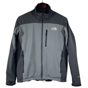 T'he North Face TNF Apex WindWall Soft Shell Jacket Mens M Gray Full Zip AMVY - Picture 1 of 11