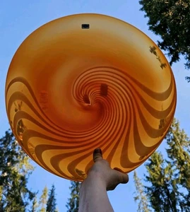Inkeri Toikka art glass plate centerpiece Nuutajarvi Finland 1988 - Picture 1 of 12