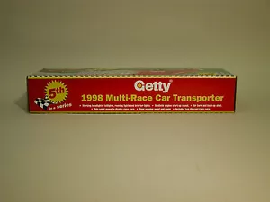 GETTY 1998 MULTI RACE CAR TRANSPORTER QUINTO EN SERIE CHINA COMO NUEVO EN CAJA - Imagen 1 de 9
