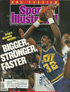 UTAH JAZZ KARL MALONE 1988 SPORTS ILLUSTRATED MAILMAN HOF 2X MVP 14X ALL STAR - Picture 1 of 1