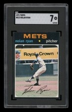 1971 Topps #513 Nolan Ryan SGC 7 NM NEW YORK METS HOF
