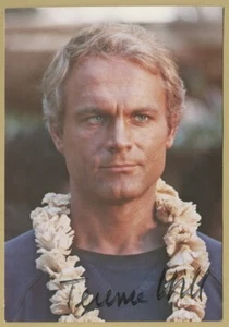 Terence Hill - Acteur italo-américain - Rare photo-carte signée - Picture 1 of 1