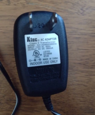 Cargador de batería Ktec KA12D060030023U adaptador de CA 6 PIES Foto 1 de 3