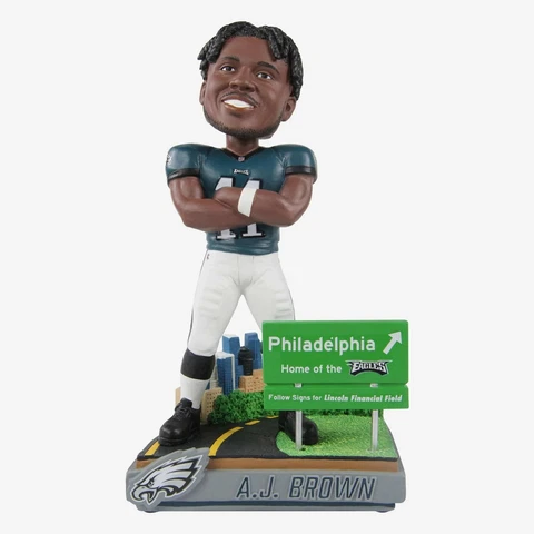 A.J. Brown Philadelphia Eagles Next Stop Bobblehead NFL Football Cover