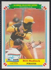 1983 Topps Drake's Big Hitters #15 Bill Madlock Pittsburgh Pirates