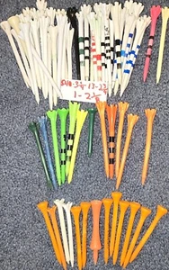 Nice Assortment Of Golf Tees A Mix Of Sizes. 54 3 1/4", 13 2 3/4" 70% Off Retail - Picture 1 of 1