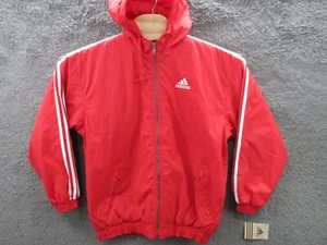 NWT Adidas Vintage 90s Y2K Boundry Youth XL Nylon Jacket w/Hood - Picture 1 of 18