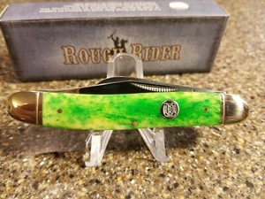 Rough Rider RR208, Sowbelly Stockman Green Smooth Bone, 3-7/8", BLEMISH #1 - Picture 1 of 13