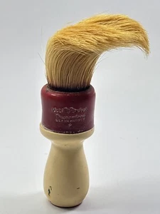 Dubl Duck shaving brush Vintage Made in USA Set in Rubber Boar Bristle red 5" - Picture 1 of 10