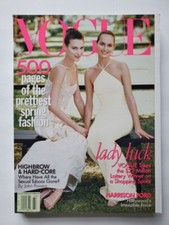 March 1997 Vogue magazine Shalom Harlow Amber Valletta Kirsty Hume Bruce Weber