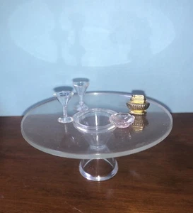 Vintage Ideal Petite Princess Telephone Set with Lucite Table Lighter Glasses - Picture 1 of 3