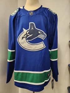 Fanatics Branded NHL Vancouver Canucks Blue Breakaway Jersey - Picture 1 of 2