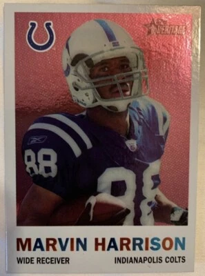 Marvin Harrison #22 2005 Topps Heritage NFL Football Card  - Image 1 of 4