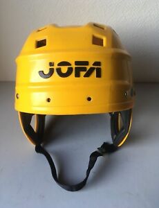 JOFA yellow icehockey helmet  51280   Irbe style .Vintage 80's
