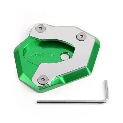 Motorcycle Kickstand Side Stand Foot Pad For Kawasaki Z650 Z900 2017-2018 Green- Foto 1 de 4