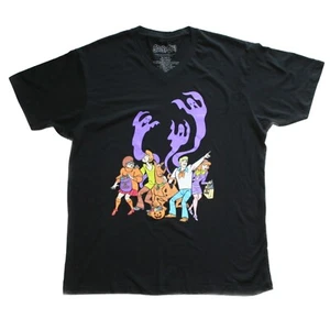 Scooby Doo and Gang Purple Ghost Damen V-Ausschnitt T-Shirt-Neu mit Etikett - Bild 1 von 2
