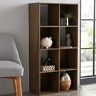 NEW Rustic Brown Cube Storage Organizer Home Office Decor