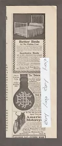 1910 DOLORIE WATCH FOB Magazine AD~John DesLauries~MARION, IN. Iron & Brass BED - Picture 1 of 1