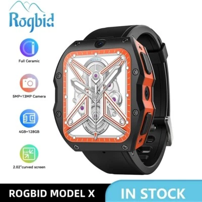 2,1" Rogbid Model X 4G Smartwatch 4GB+128GB 1050mAh 13MP Kamera IP67 Wasserdicht - Bild 1 von 4