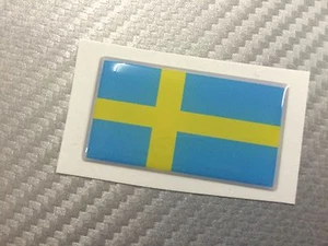 Adesivo Bandiera 3D Resinata SVEZIA 45 x 25 mm. - Picture 1 of 1