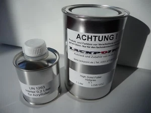 Juego de 1,2 litros 2K High Solid pluma estilográfica gris claro punto lacado - Imagen 1 de 1