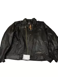 Harley-Davidson 120th Anniversary Cycle Champ Mens 3XL Leather Jacket 97023 NWT - Picture 1 of 10
