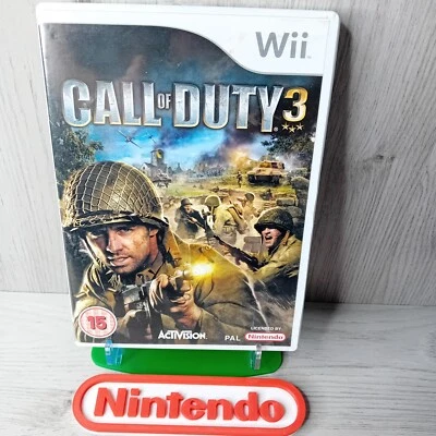 CALL OF DUTY 3 NINTENDO WII GAME - RARE RETRO GAMING - Image 1 of 4