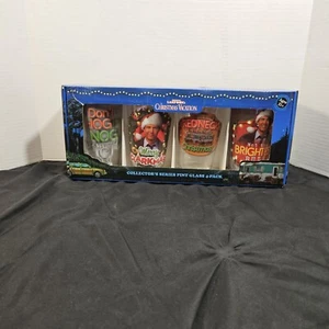 National Lampoon's Christmas Vacation Collector's Beer Pint Glasses 4 Pack New - Picture 1 of 9