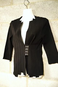 vintage scanlan theodore black knit, 1/2 sleeve jacket…to fit a small…vgc... - Picture 1 of 5